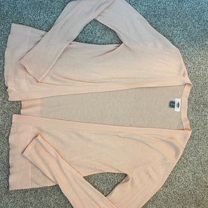 Light Pink Open Cardigan